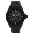 Titan Solar Powered Black Dial Quartz Leather Strap watch for Men