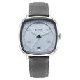 Titan Neo Curve Quartz Analog with Date Anthracite Dial Black Leather Strap Watch for Men