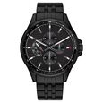 Tommy Hilfiger Quartz Multifunction Black Dial Stainless Steel Strap Watch for Men - image number 0