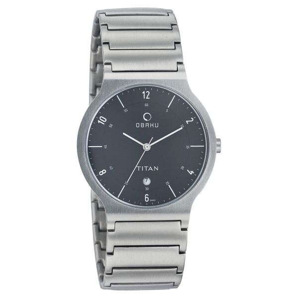 Titan Quartz Analog with Date Black Dial Watch for Men - image number 0