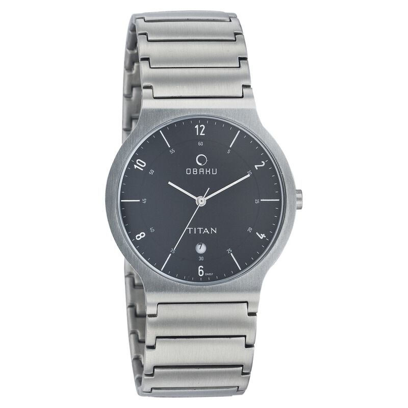 Titan Quartz Analog with Date Black Dial Watch for Men