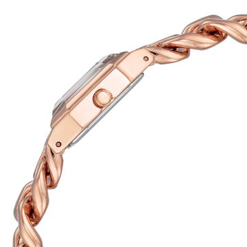 Anne Klein Quartz Analog Rose Gold Dial Rose Gold Metal Strap Watch For Women