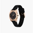 Titan Workday Wonders Quartz Analog Black Dial Black Silicone Strap Watch For Women - image number 2
