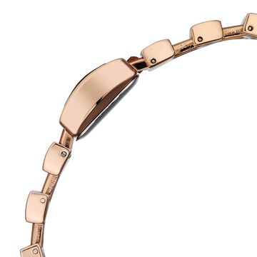 Vyb Siren By Fastrack Quartz Analog Rose Gold Dial Rose Gold Metal Strap Watch For Girls