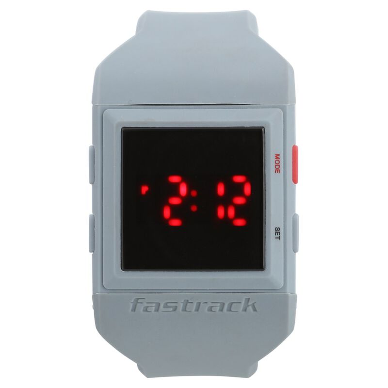 Fastrack Digital Black Dial Silicone Strap Watch for Guys - image number 0