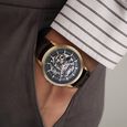 Titan Phoenix Skeletal Automatic Analog with Gun Dial Brown Leather Strap Watch for Men - image number 7