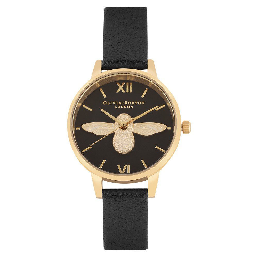 Olivia burton watch black sales