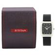 Titan Quartz Analog Black Dial Leather Strap Watch for Men - image number 4
