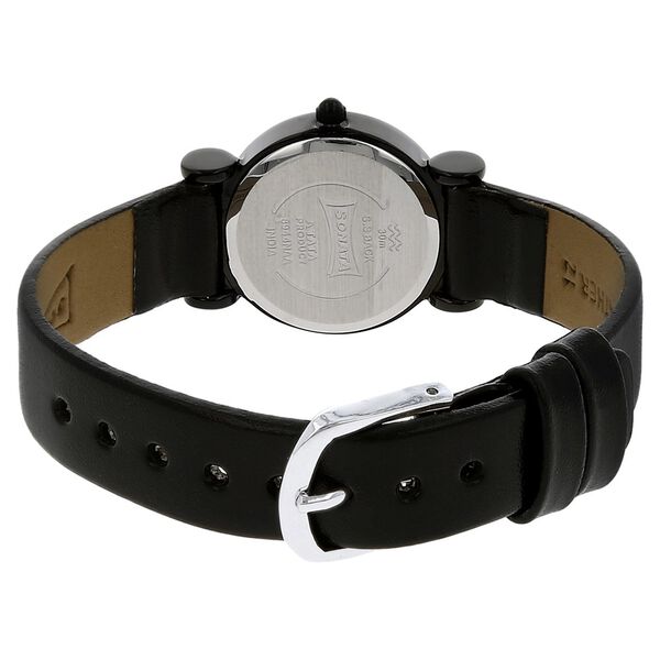 Sonata Quartz Analog Black Dial Leather Strap Watch for Women - image number 3