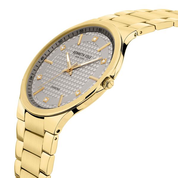 Kenneth Cole Quartz Analog Grey Dial Stainless Steel Strap Watch for Men - image number 1