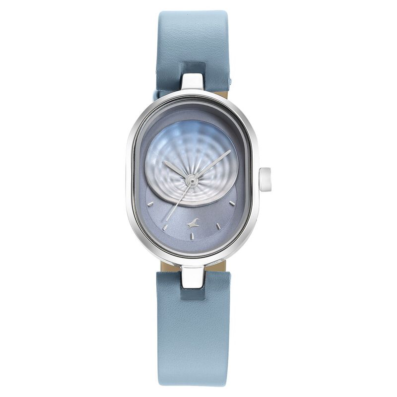 Fastrack Uptown Retreat Quartz Analog Blue Dial Leather Strap Watch for Girls - image number 2