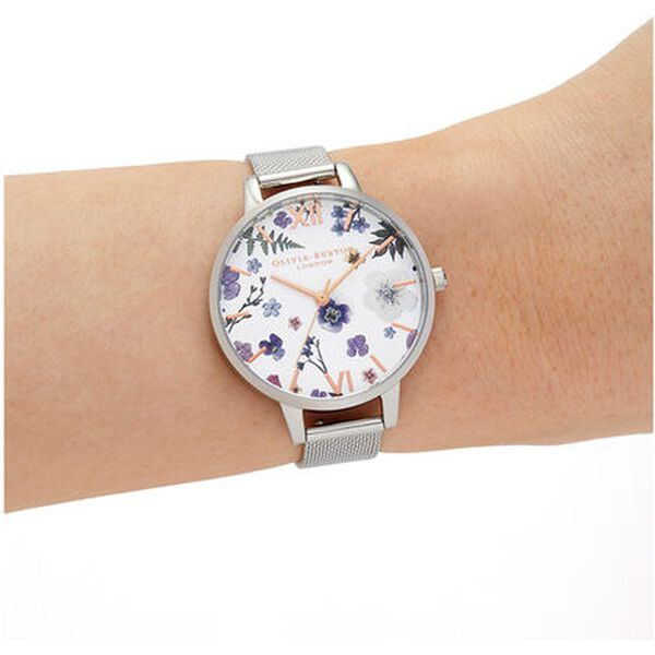 Olivia Burton Quartz Analog White Dial Stainless Steel Strap Watch for Women - image number 3