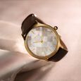 Titan Nebula Deccan Treasures 18k Gold Analog Leather Strap Watch for Men  - image number 0
