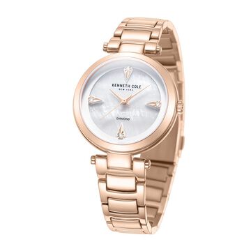 Kenneth Cole Quartz Analog White Dial Stainless Steel Strap Watch for Women