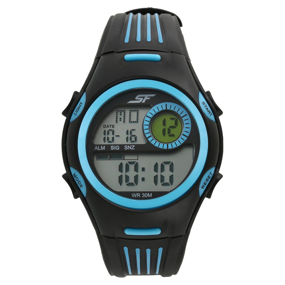 Buy Online SF Super Fibre Digital Dial Plastic Strap Watch for Men