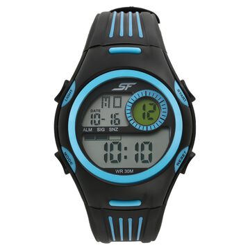 SF Super Fibre Digital Dial Plastic Strap Watch for Men