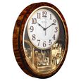 Titan Mantle - Decorative Rotating Pendulum Wall Clock With Chime - image number 2