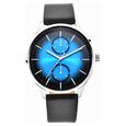 Titan Evoke Blue Dial Analog with Day and Date Leather Strap Watch for Men - image number 1