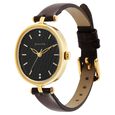 Sonata Classic Gold Brown Dial Leather Strap Watch for Women - image number 1