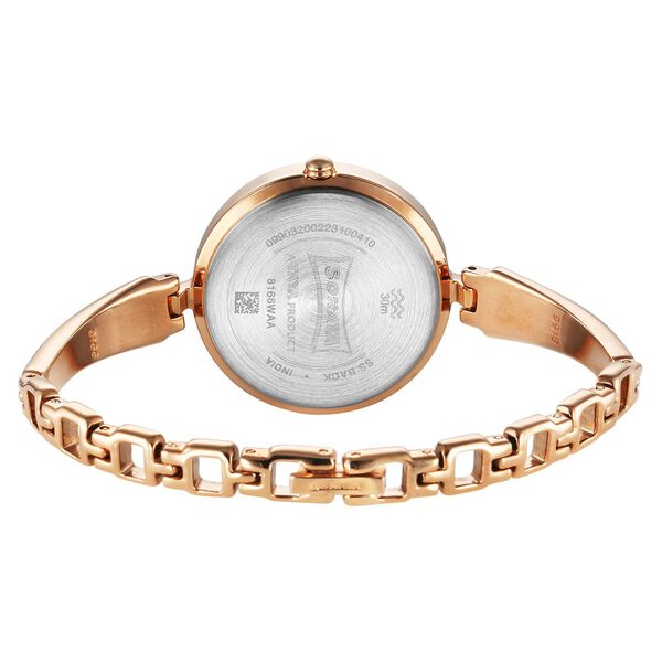 Sonata Utsav Rose Gold Dial Watch for Women - image number 3