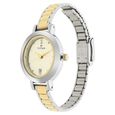 Titan Quartz Analog with Date Champagne Dial Stainless Steel Strap Watch for Women - image number 2