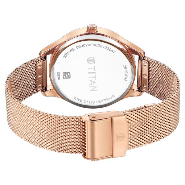 Titan Neo Workdays Silver Dial Quartz Multifunction Stainless Steel Strap watch for Women - image number 4