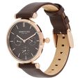 Kenneth Cole Quartz Multifunction Brown Dial Leather Strap Watch for Women - image number 1