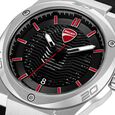 Ducati Quartz Analog Black Dial Black Silicone Strap Watch For Men - image number 3
