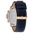 Tommy Hilfiger Quartz Multifunction Blue Dial Blue Leather Strap Watch For Men - image number 2