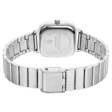 Poze by Sonata Quartz Analog Blue Dial Stainless Steel Strap Watch for Women