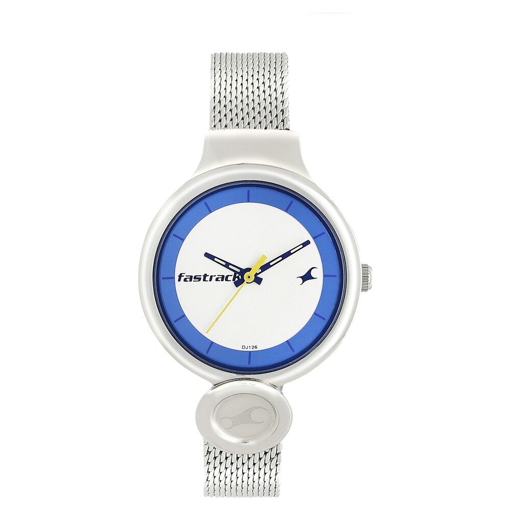 Fastrack white analogue watch sale