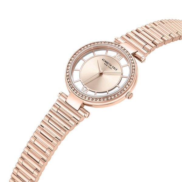 Kenneth Cole Quartz Analog Rose Gold Dial Stainless Steel Strap Watch for Women - image number 1
