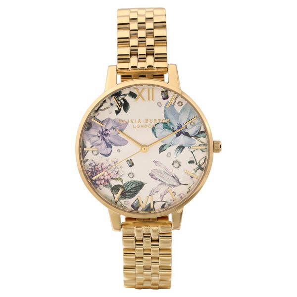 Olivia Burton Quartz Analog Multicoloured Dial Stainless Steel Strap Watch for Women - image number 1