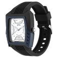 SF Quartz Analog Silver Dial Plastic Strap Watch for Men - image number 1