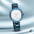 Fastrack Style Up Quartz Analog Silver Dial Metal Strap Watch for Girls - image number 0