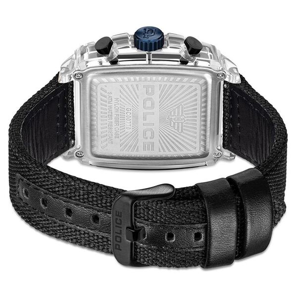 Police Quartz Chronograph Black Dial Multicoloured Silicone Strap Watch For Men - image number 2