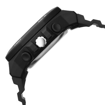 Fastrack Streetstyle Quartz Digital Black Dial Black PU Strap Watch For Guys