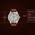 Titan Quartz Analog White Dial Leather Strap Watch for Men - image number 2