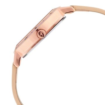 Fastrack Paint Me Quartz Analog Pink Dial Leather Strap Watch for Girls