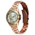 Titan Glamour Quartz Multifunction Green Dial Rose Gold Stainless Steel Strap Watch For Women - image number 2