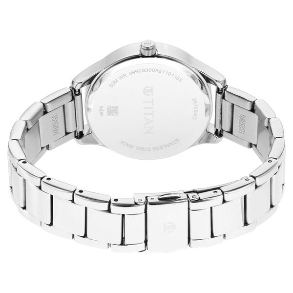 Titan Wander Blue Dial Analog Stainless Steel Strap watch for Women - image number 4