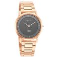 Titan Edge Anthracite Dial Quartz Stainless Steel Strap Watch for Men - image number 0