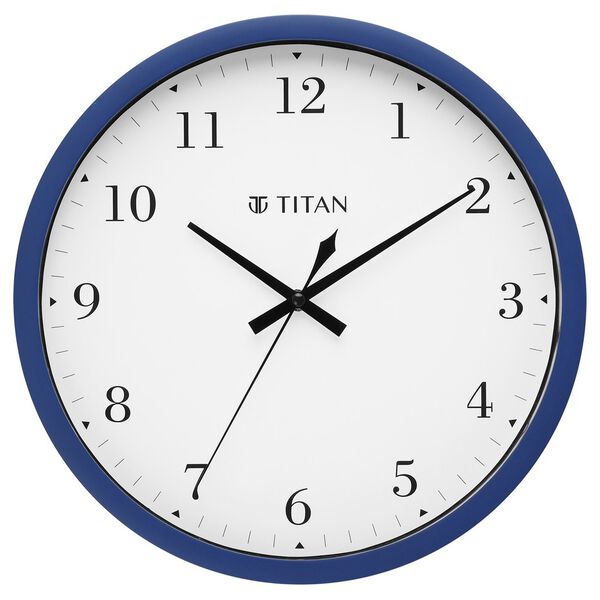 Titan Classic White Wall Clock with Silent Sweep Technology - 30.0 cm x 30.0 cm (Medium) - image number 1