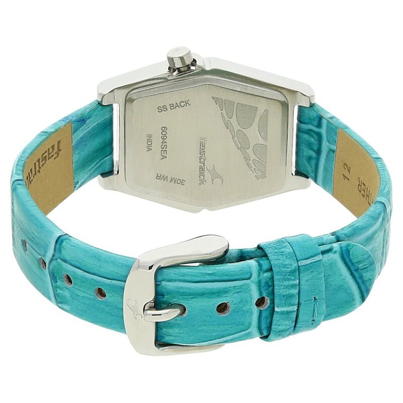 Fastrack Quartz Analog Silver Dial Leather Strap Watch for Girls - image number 3