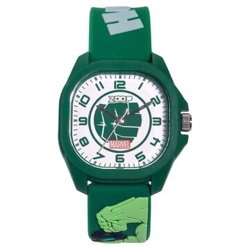 Zoop Marvel Analog Watch with White Hulk Dial & Green Strap for Boys Kids, from House of Titan
