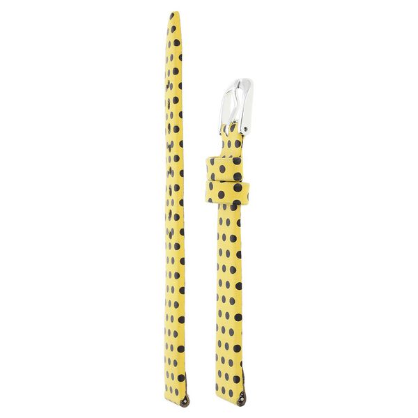 12 mm Yellow Genuine Leather Strap for Women - image number 2