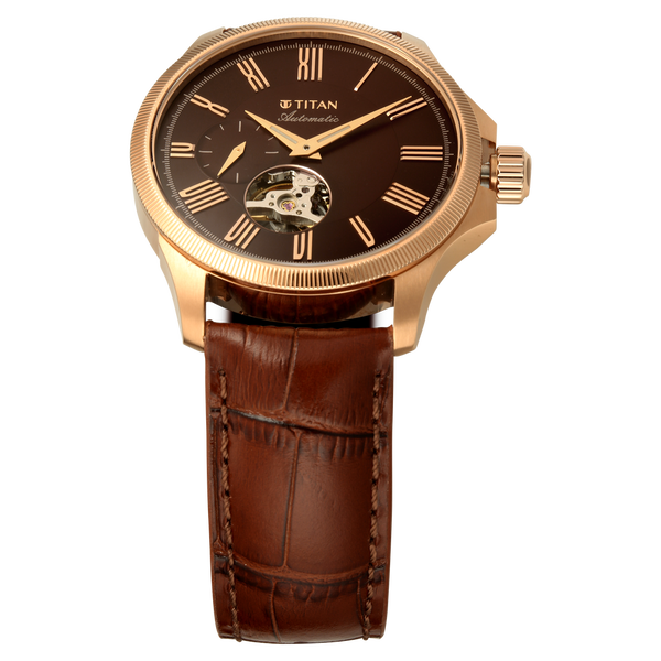 Titan Signature Atrium Offset Seconds Open Heart Automatic - image number 3