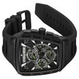 Police Multifunction Black Dial Black Color Silicone Strap Watch For Men - image number 2