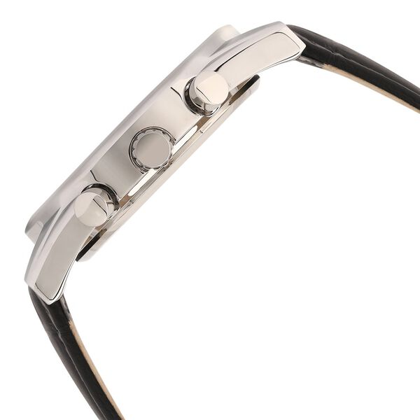 Titan Classic Silver Dial Chronograph Leather Strap watch for Men - image number 3