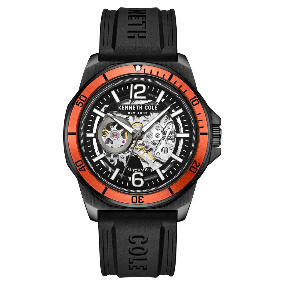 Buy Online Kenneth Cole Black Dial Automatic Watch for Men